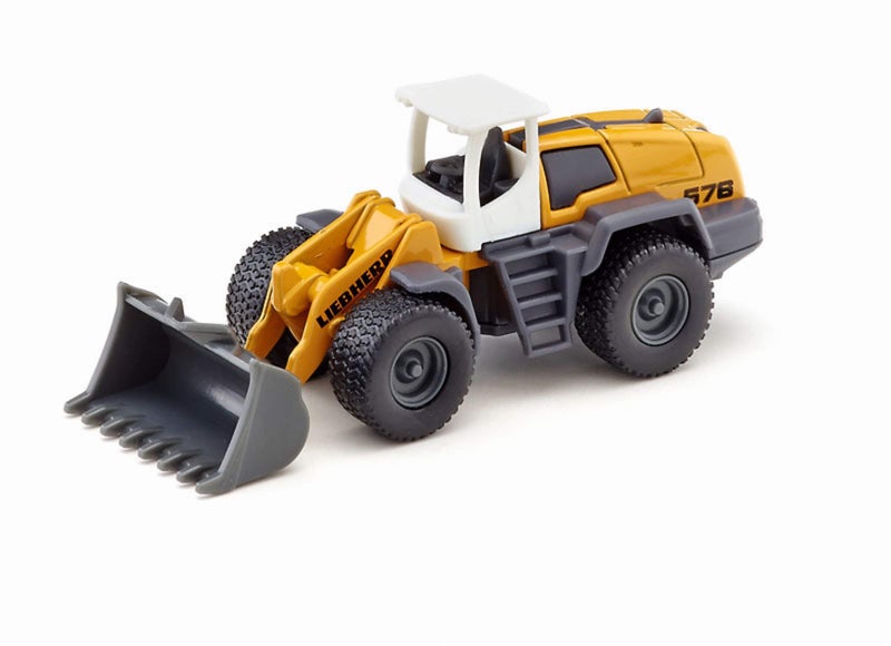 Siku 1477, Liebherr Wheel Loader, Metal/Plastic, Yellow/Grey, Movable Loading arm - Image 1